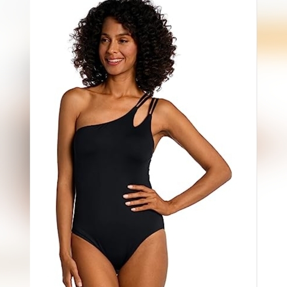 NWT La Blanca Island Goddess Strappy One Should Tummy Control One Piece …